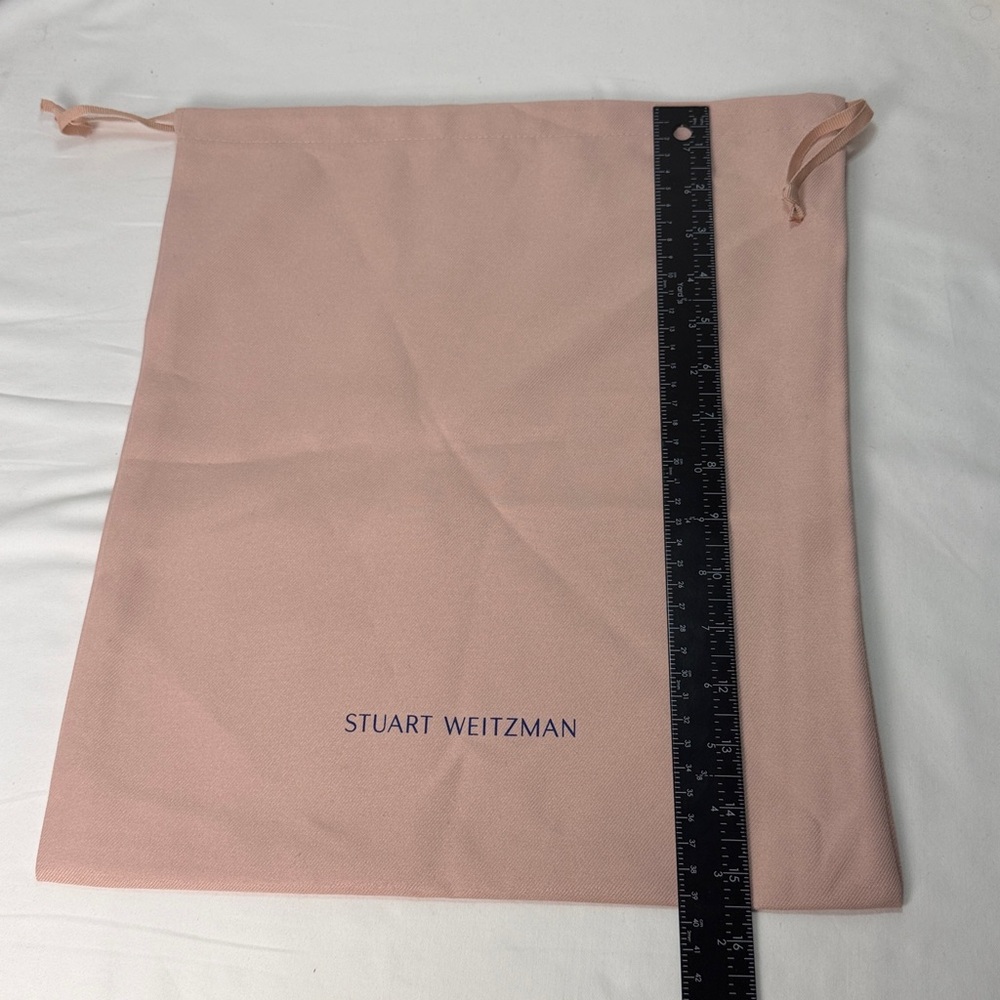 Stuart Weitzman Pink Drawstring Dust Bag - Picture 3 of 4